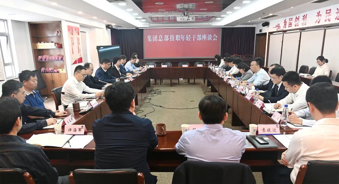 汲取力量茁壯成長 勇挑重擔(dān)不負韶華——蘇鹽集團黨委召開總部掛職年輕干部座談會